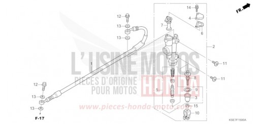 REAR BRAKE MASTER CYLINDER CRF150RBS de 2025